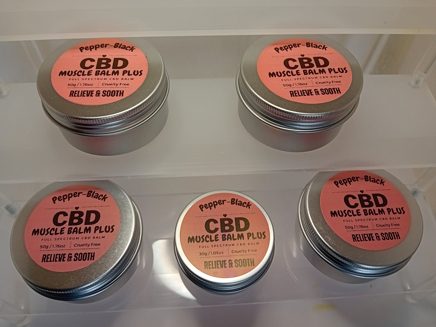 Pepper-Black's CBD Muscle Balm With Lavander Oil 50ml & 30ml