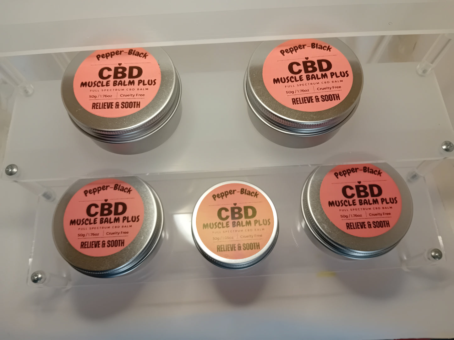 Pepper-Black's CBD Muscle Balm With Lavander Oil 50ml & 30ml