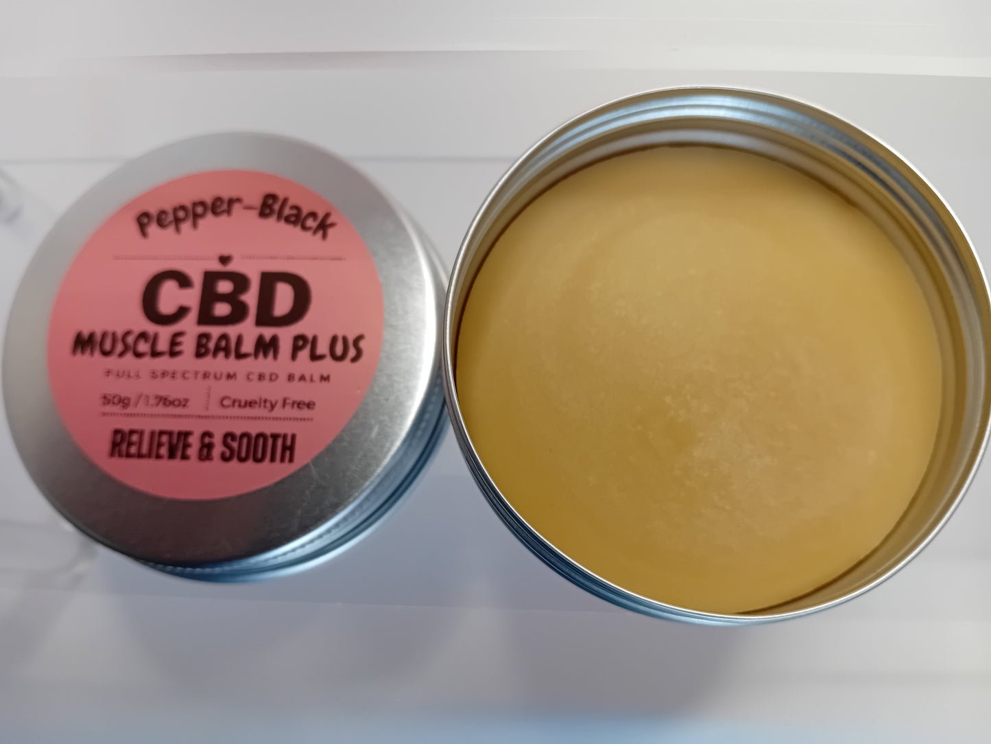 Pepper-Black's CBD Muscle Balm With Lavander Oil 50ml & 30ml