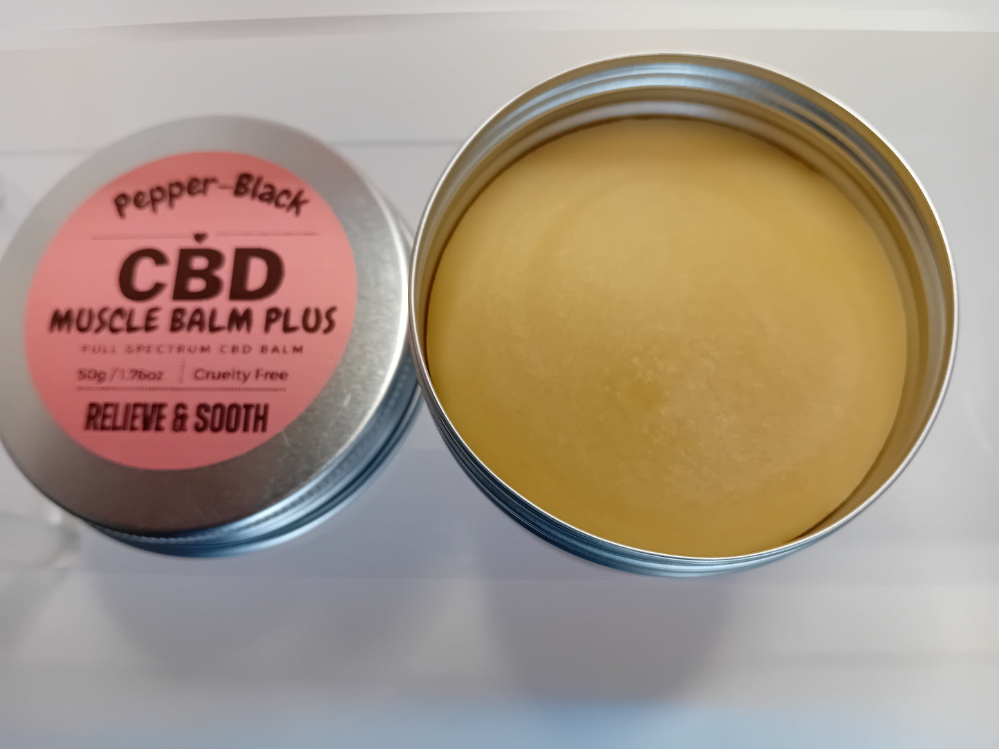 Pepper-Black's CBD Muscle Balm With Lavander Oil 50ml & 30ml