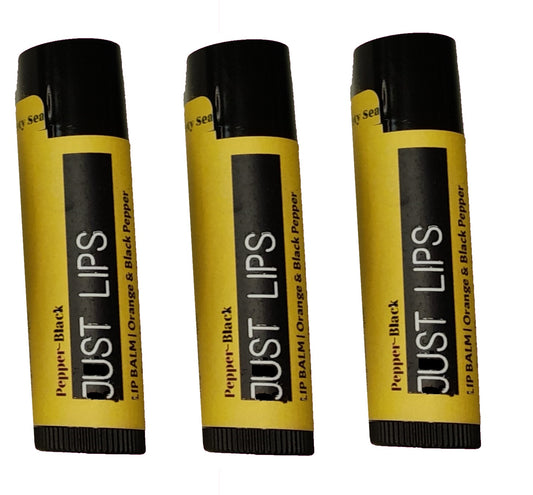 Natural Men's Lip Balm | Orange + Black Pepper | 5ml