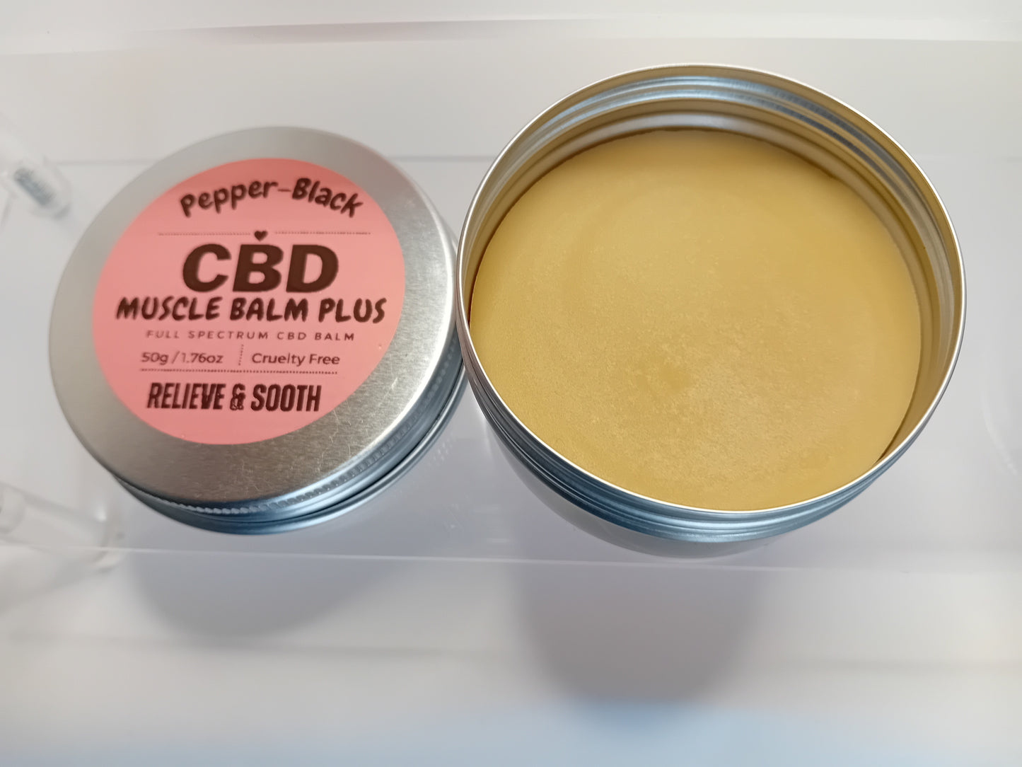Pepper-Black's CBD Muscle Balm With Lavander Oil 50ml & 30ml
