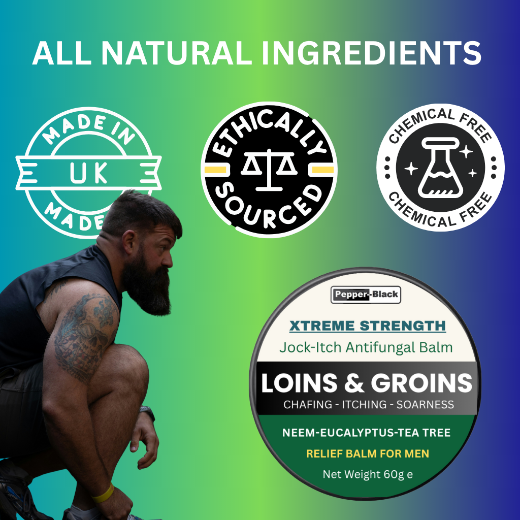 Loins & Groins Sports Antifungal Cream – Fast Relief for Jock Itch, Sweat Rash & Athlete’s Foot – 30/60g