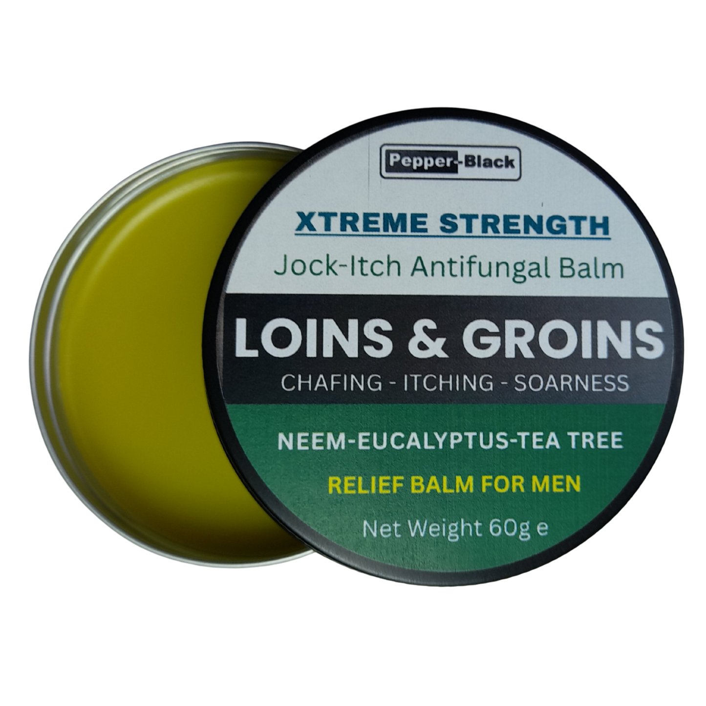 Loins & Groins Sports Antifungal Cream – Fast Relief for Jock Itch, Sweat Rash & Athlete’s Foot – 30/60g