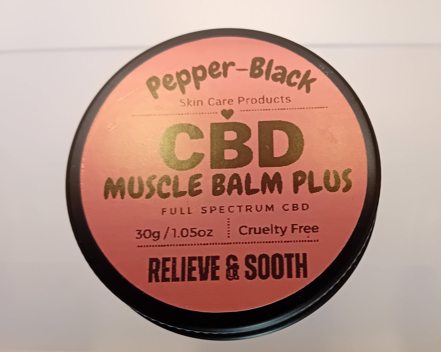 Pepper-Black's CBD Muscle Balm Plus 50ml & 30ml