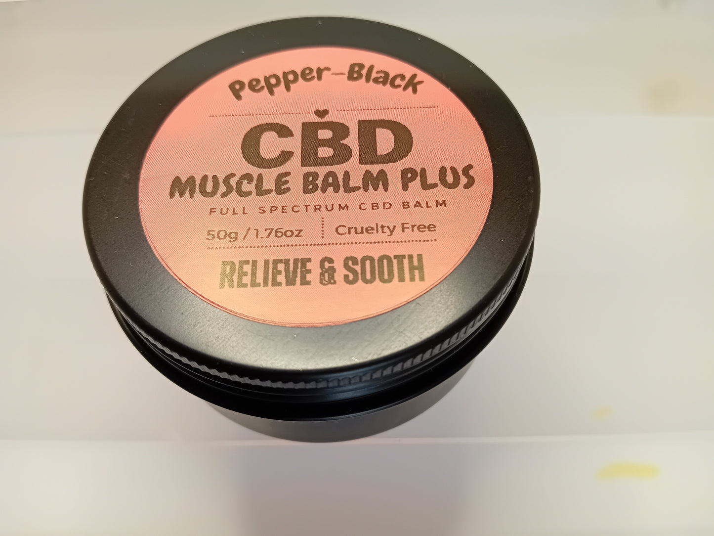 Pepper-Black's CBD Muscle Balm Plus 50ml & 30ml