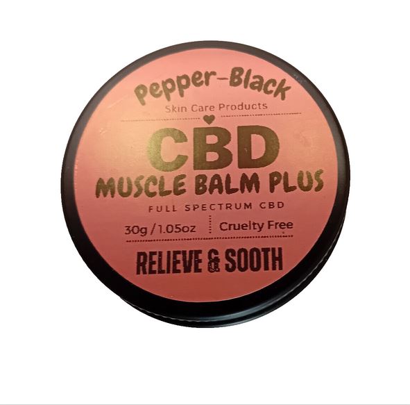 Pepper-Black's CBD Muscle Balm Plus 50ml & 30ml
