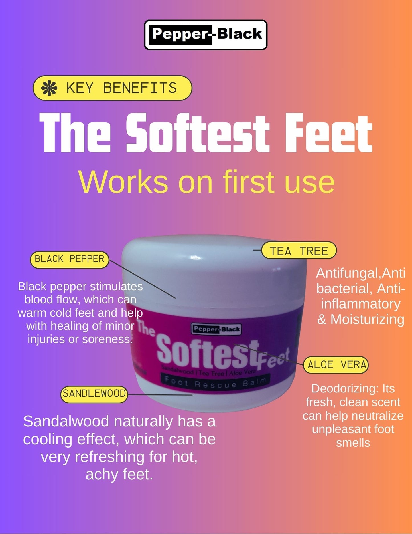 ✅ The Softest Feet ✅ Cracked Heel & Dry Foot Balm Cream Treatment Free Lip Balm