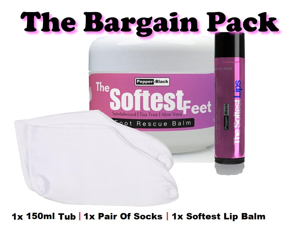 ✅ The Softest Feet ✅ Cracked Heel & Dry Foot Balm Cream Treatment Free Lip Balm