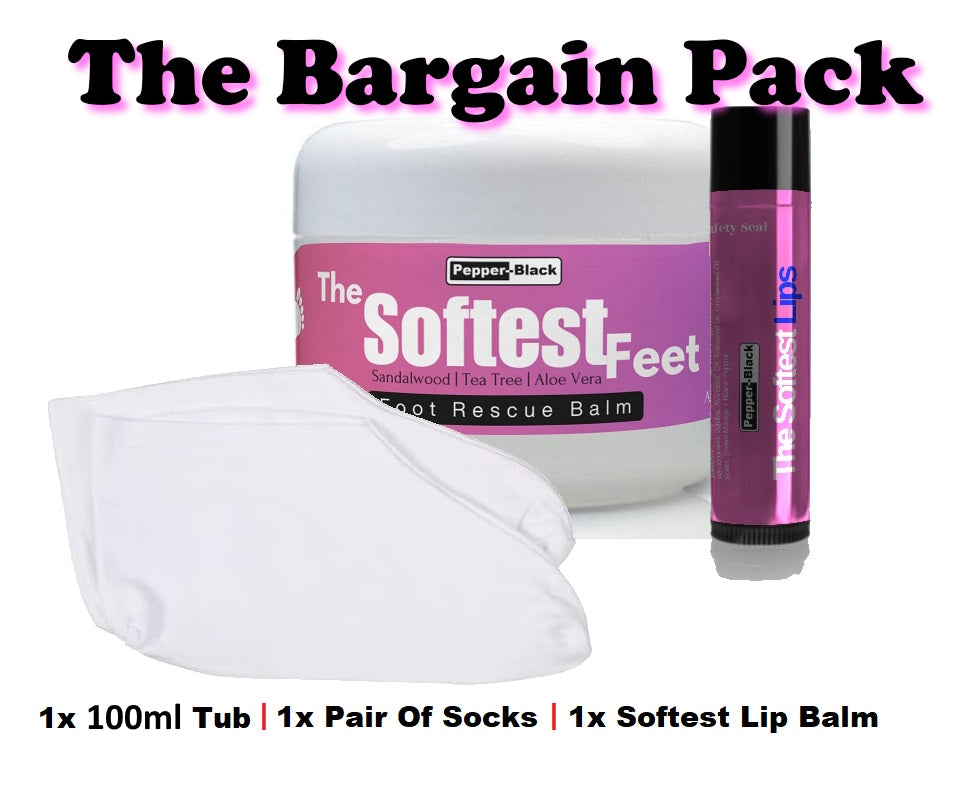 ✅ The Softest Feet ✅ Cracked Heel & Dry Foot Balm Cream Treatment Free Lip Balm