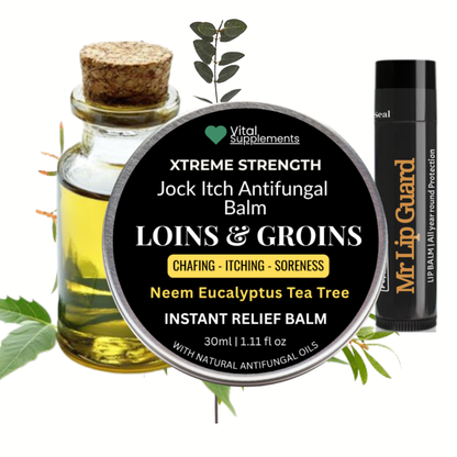 Loins & Groins Sports Antifungal Cream – Fast Relief for Jock Itch, Sweat Rash & Athlete’s Foot – 30/60g