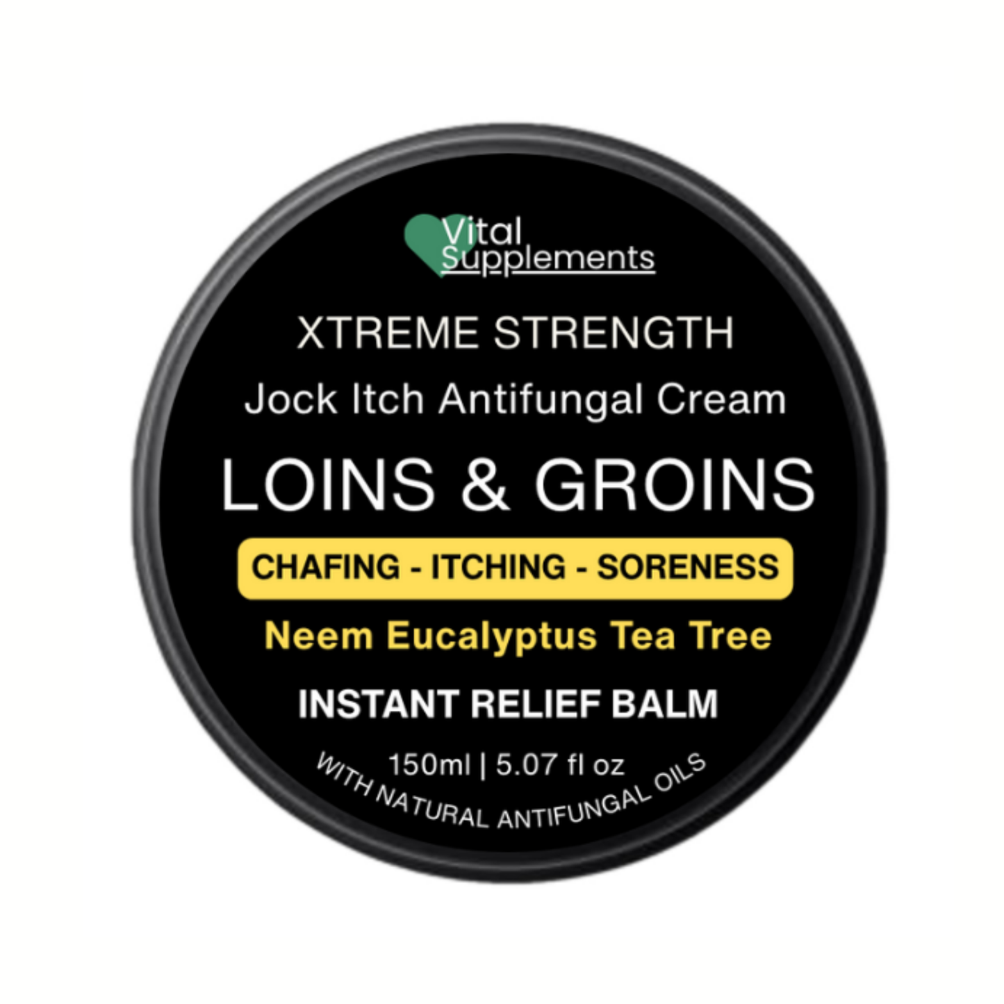 Loins & Groins Sports Antifungal Cream Balm  – 150ml