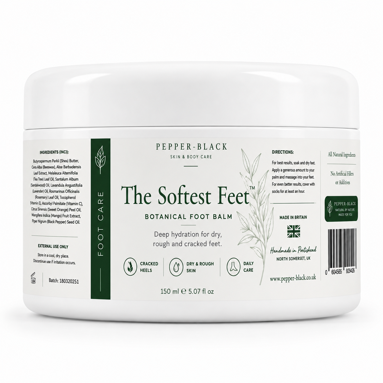 Cracked Heel & Dry Feet - Foot Balm Cream – Daily Botanical Care