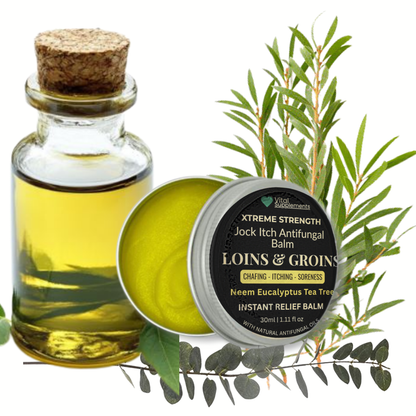 Loins & Groins Sports Antifungal Cream – Fast Relief for Jock Itch, Sweat Rash & Athlete’s Foot – 30/60g