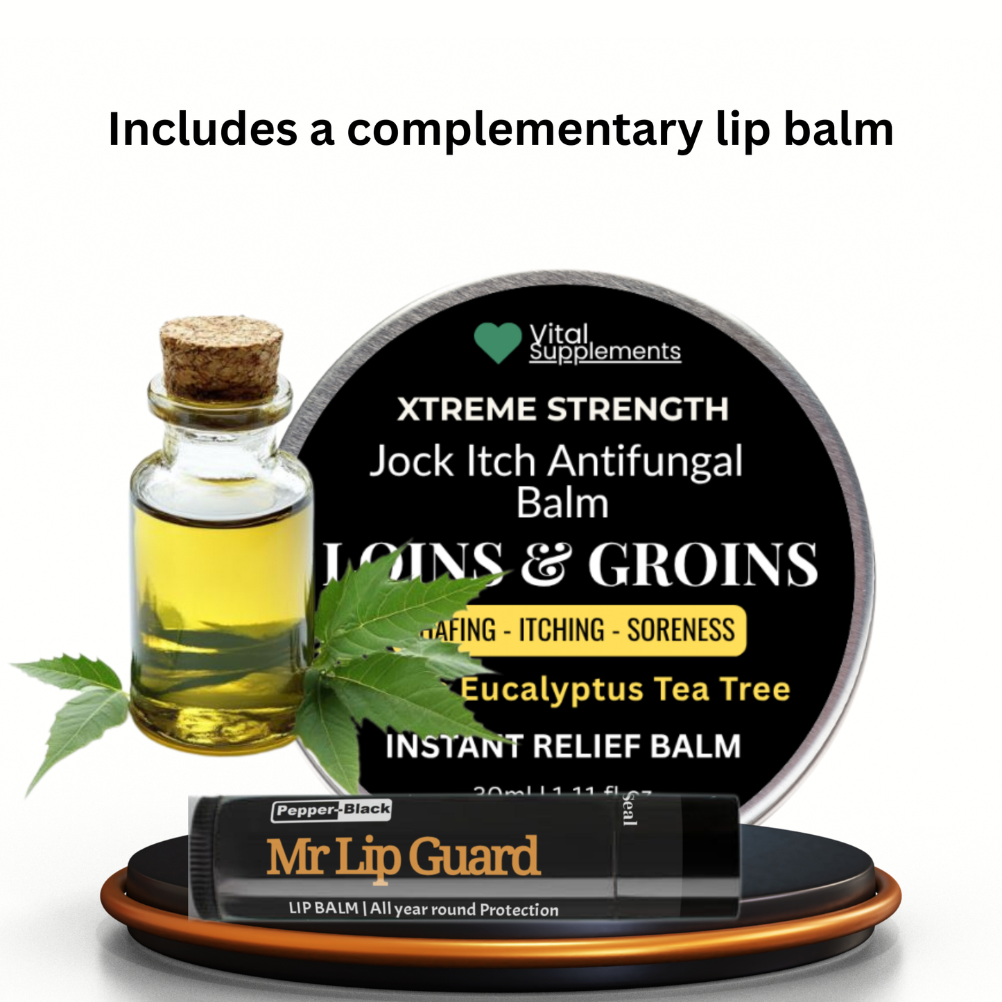 Loins & Groins Sports Antifungal Cream – Fast Relief for Jock Itch, Sweat Rash & Athlete’s Foot – 30/60g