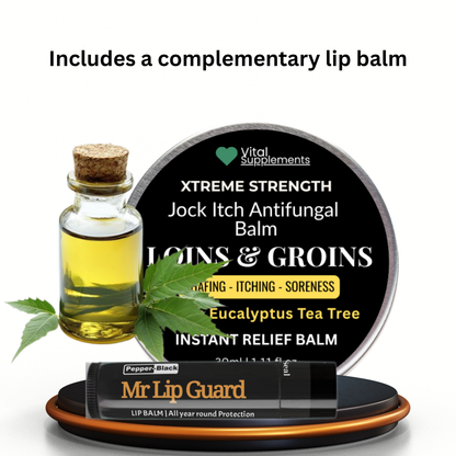 Loins & Groins Sports Antifungal Cream – Fast Relief for Jock Itch, Sweat Rash & Athlete’s Foot – 30/60g