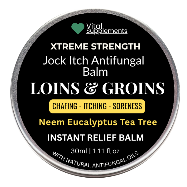 Loins & Groins Sports Antifungal Cream – Fast Relief for Jock Itch, Sweat Rash & Athlete’s Foot – 30/60g