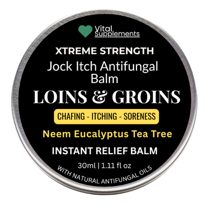 Loins & Groins Sports Antifungal Cream – Fast Relief for Jock Itch, Sweat Rash & Athlete’s Foot – 30/60g