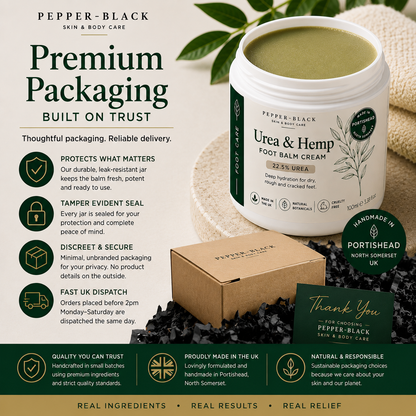 Pepper-Black Intensive Foot Cream Urea&Hemp  22.5% | For Dry-feet