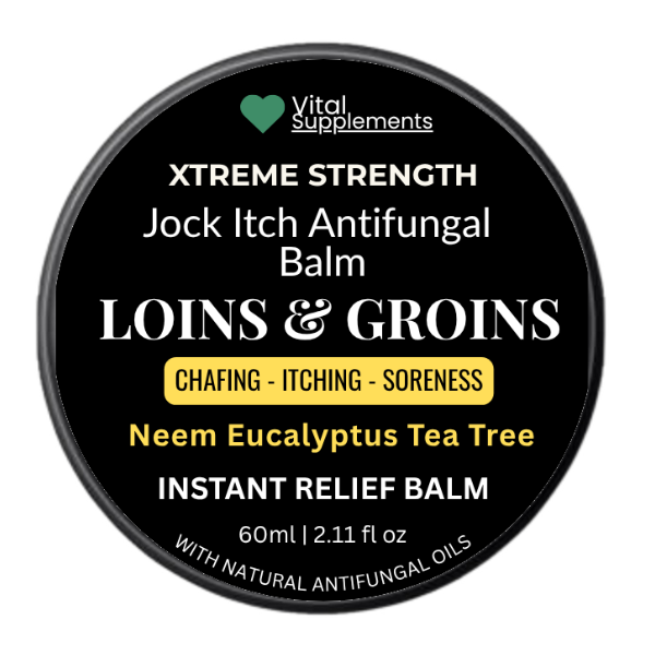 Loins & Groins Sports Antifungal Cream – Fast Relief for Jock Itch, Sweat Rash & Athlete’s Foot – 30/60g