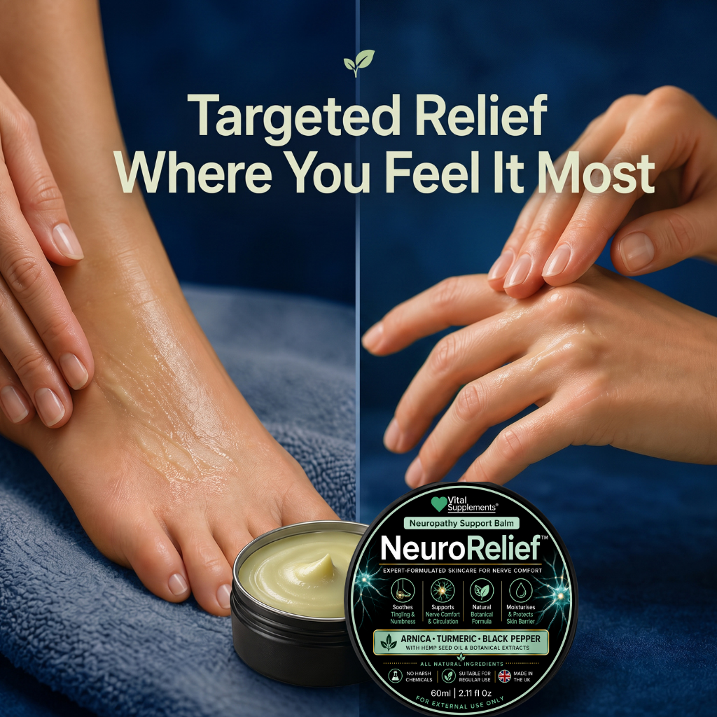 NeuroRelief™ - Neuropathy Pain Relief Balm - Max Strength | Arnica Turmeric Black Pepper