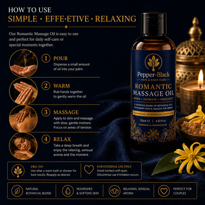 Luxury Botanical Massage Oil – Frankincense, Sandalwood & Ylang Ylang