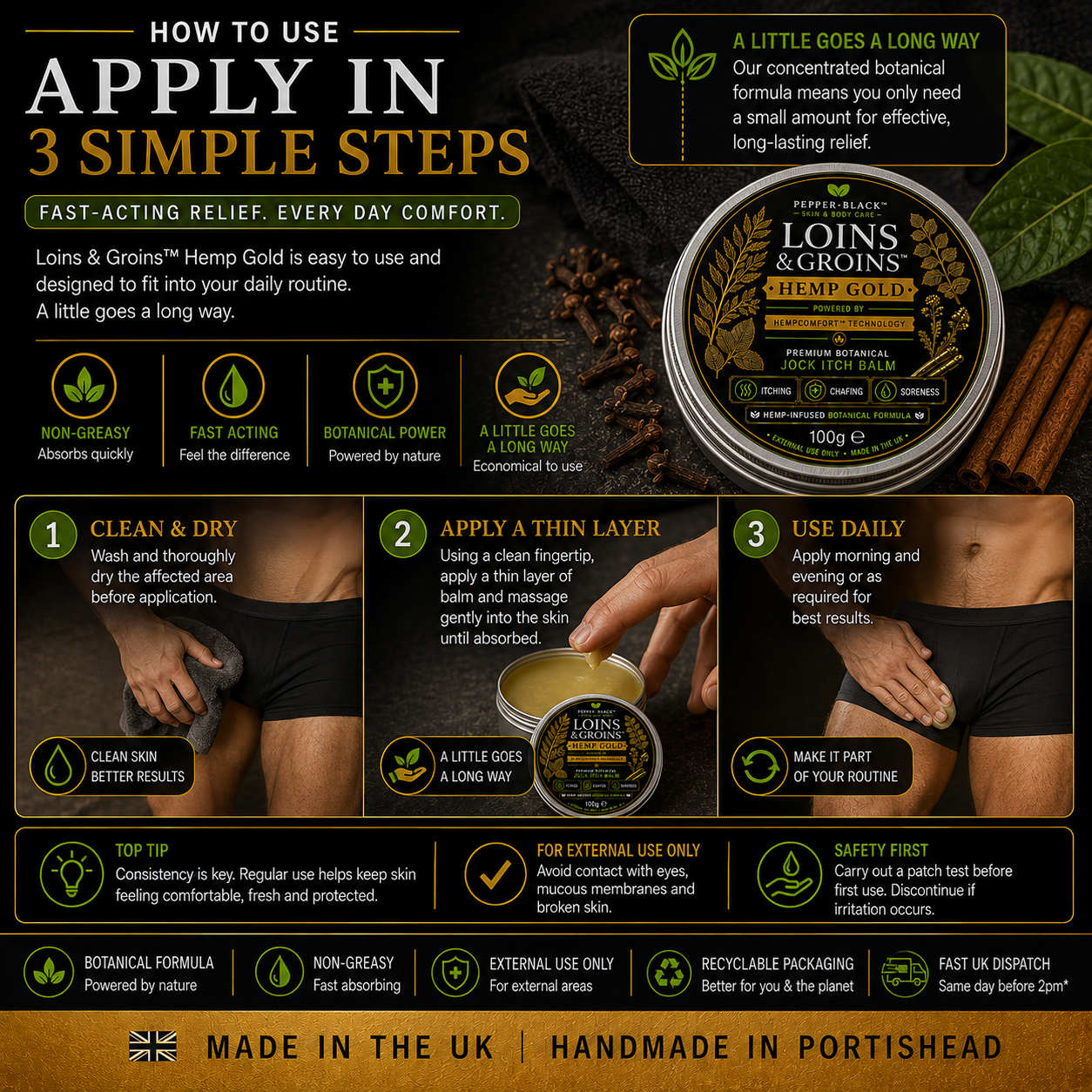 Loins & Groins™ Antifungal Jock Itch Balm