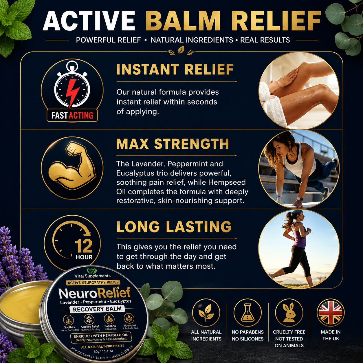 Active Nerve Neuropathy Comfort Balm - 30g