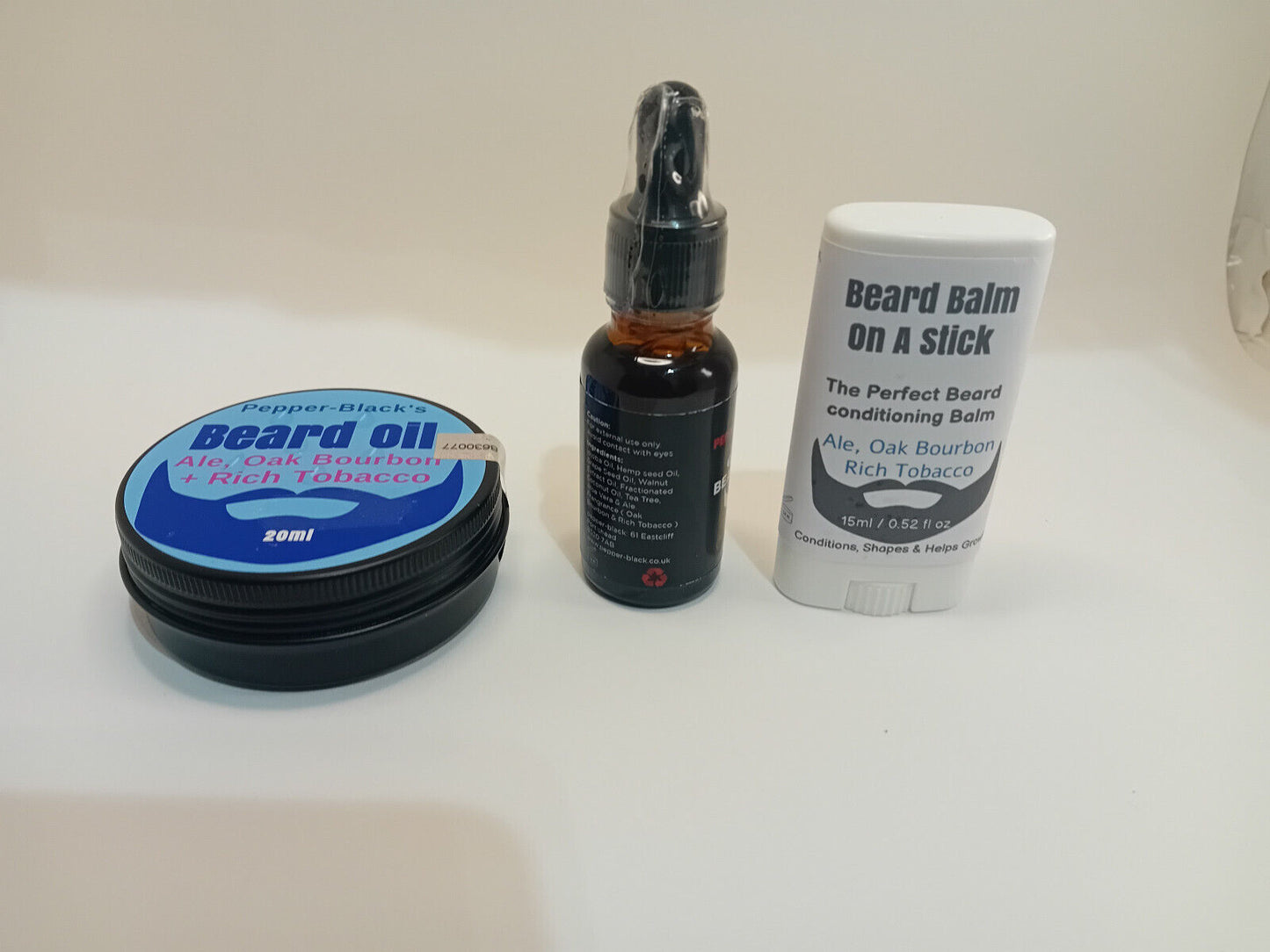 Roll On Beard Balm - Ale and rich tobacco - pepper-black - with oil-and balm