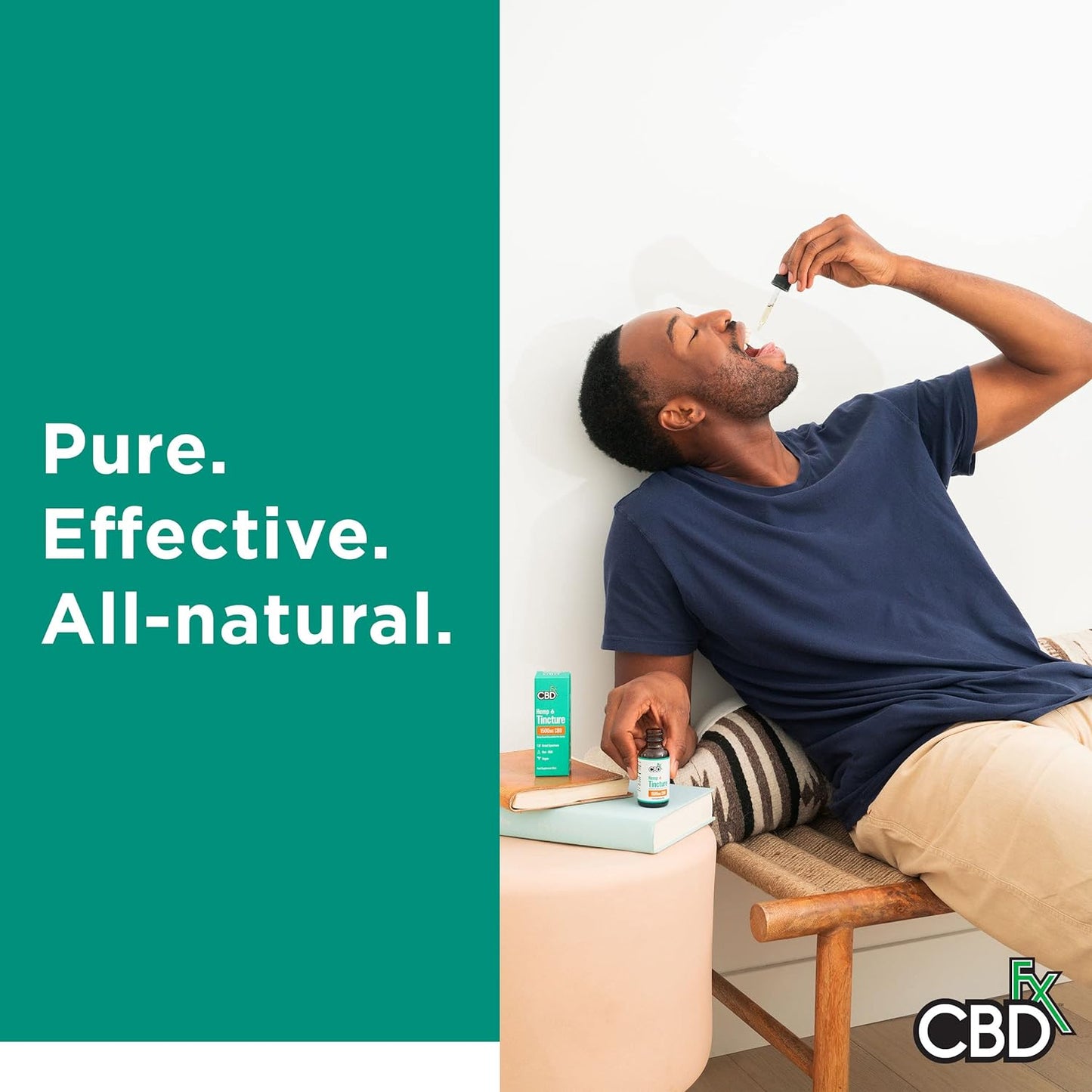 CBDfx 500mg CBD High Strength CBD Oil, Improved Purity, All Natural, Vegan, Non-GMO, Broad Spectrum, Blended with MCT Oil, No THC, 30ml (30 Days)