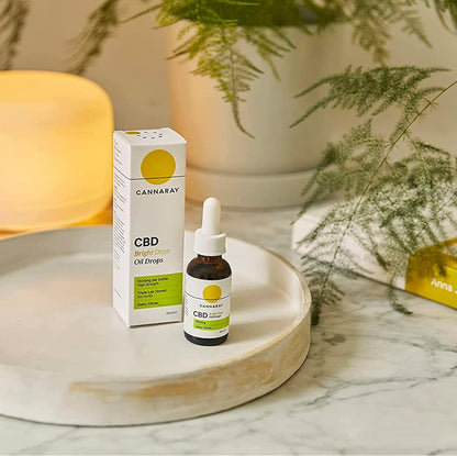 500mg Zesty Citrus Flavour CBD OIl Low Strength 10ml Bottle on table