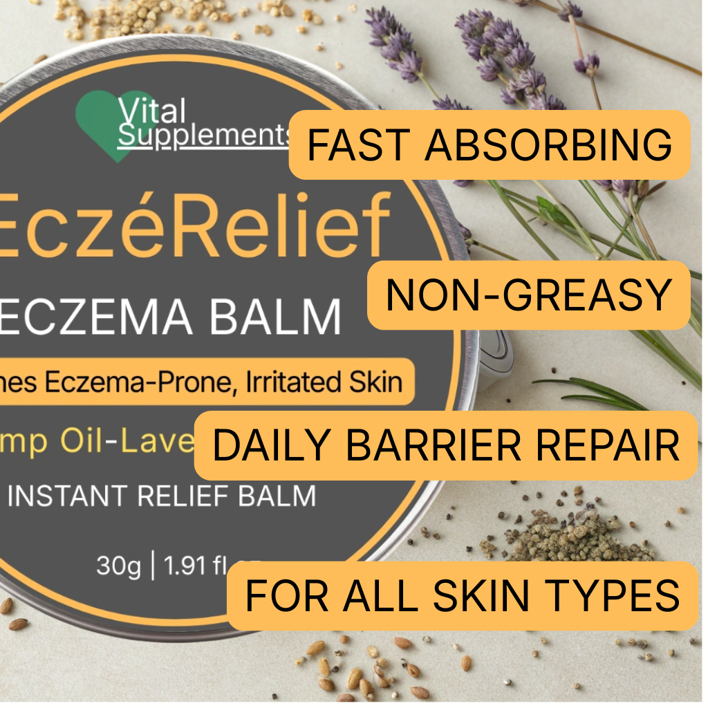 EczéRelief™ Eczema Balm – Soothes Itchy, Irritated Skin | Premium Cream 30