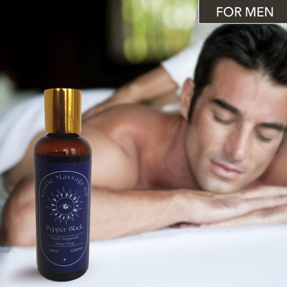 Sensual Erotic Massage Oil – Myrrh, Bergamot & Ylang Ylang | Relaxing Aromathera