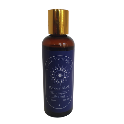 Sensual Erotic Massage Oil – Myrrh, Bergamot & Ylang Ylang | Relaxing Aromathera