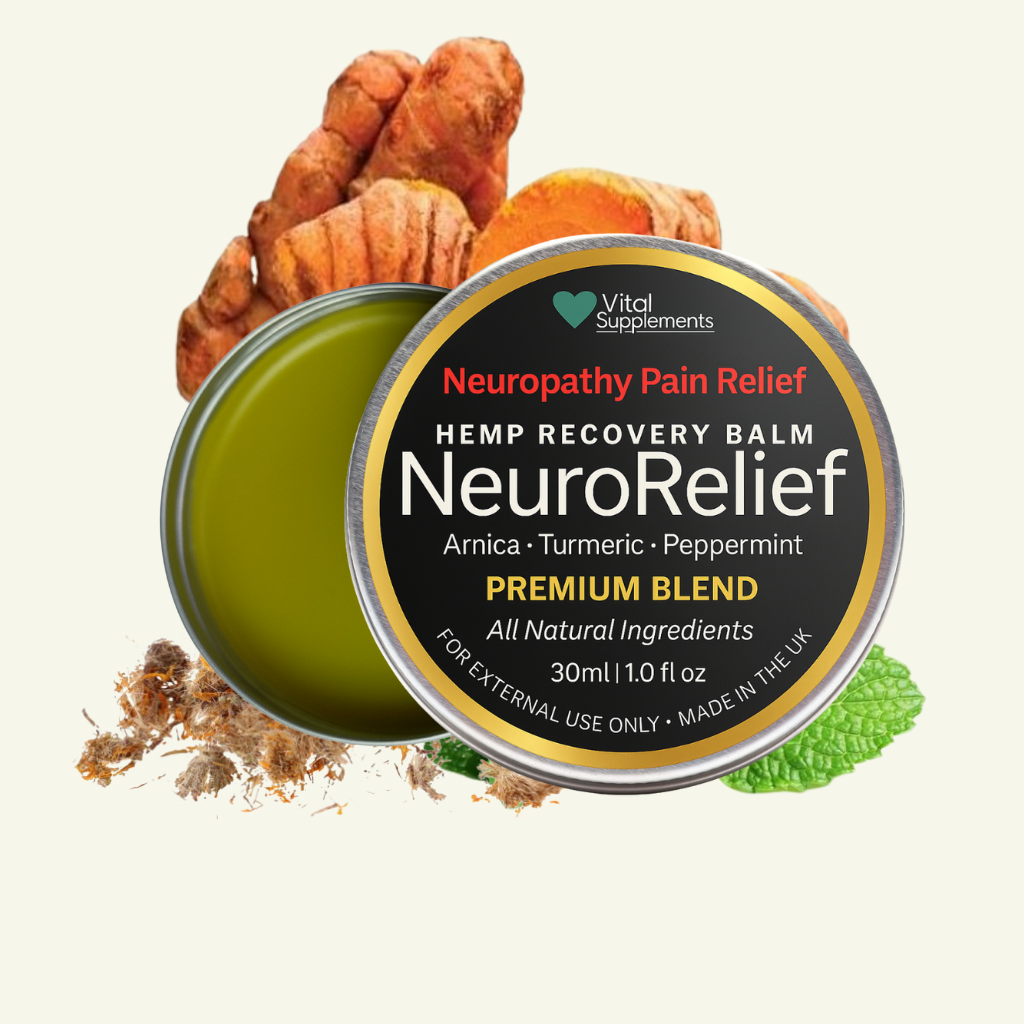 Neuropathy Pain Relief Balm – Nerve Cream for Feet, Hands, Legs, Arms w/Hemp