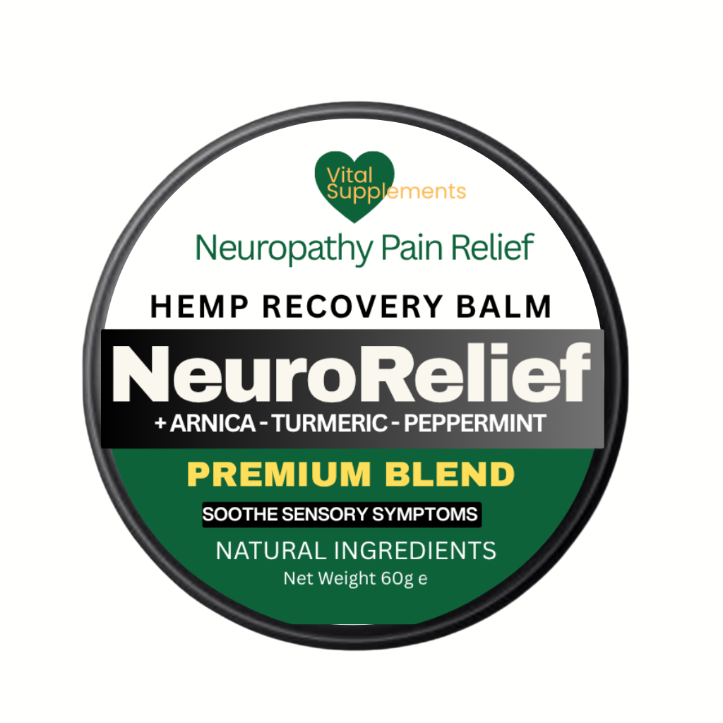 Neuropathy Pain Relief Balm – Nerve Cream for Feet, Hands, Legs, Arms w/Hemp