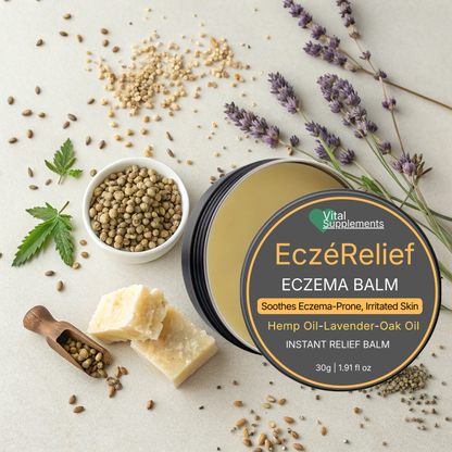 EczéRelief™ Eczema Balm – Soothes Itchy, Irritated Skin | Premium Cream 30