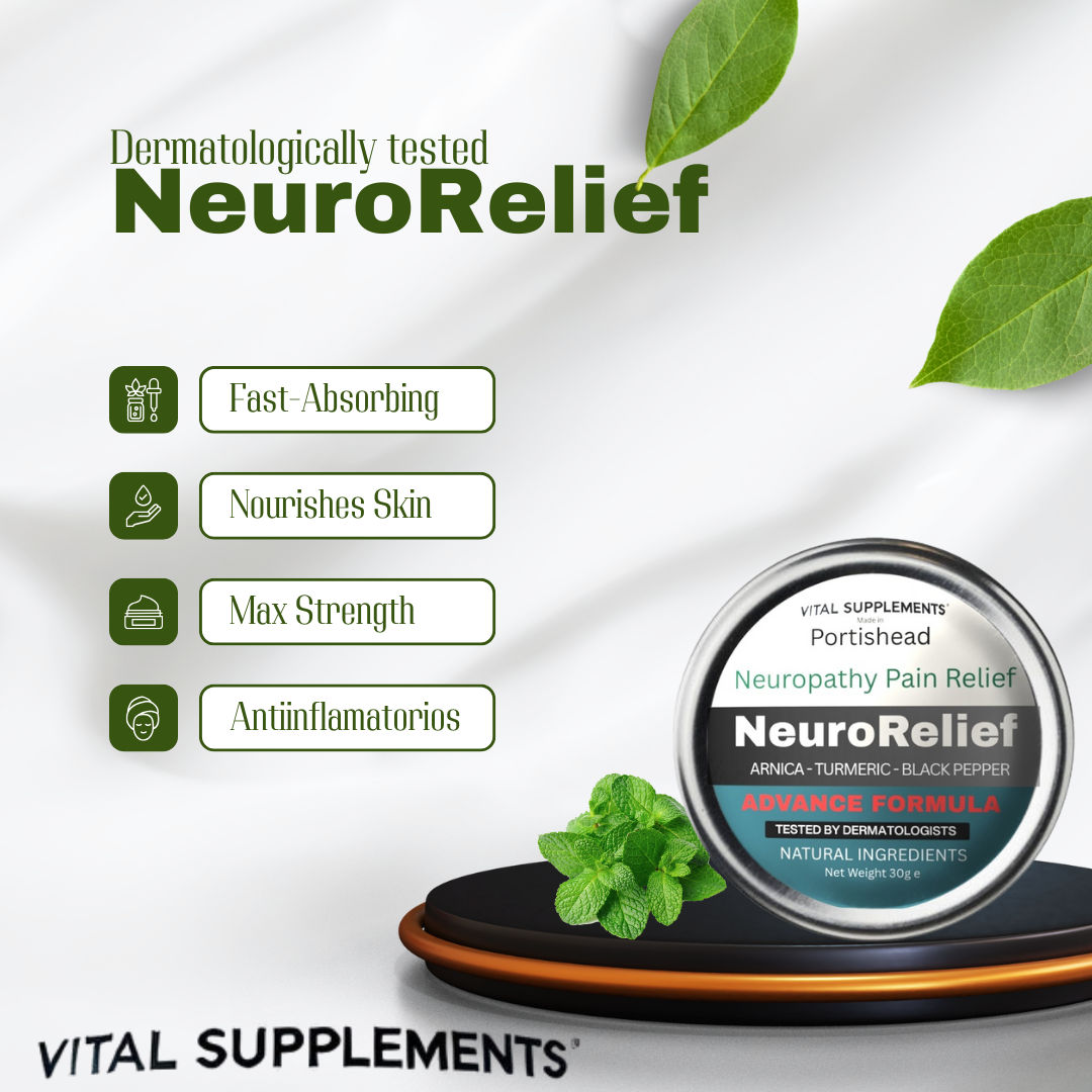 NeuroRelief - Neuropathy Pain Relief Balm - Max Strength | Arnica Turmeric Black Pepper