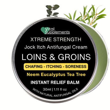 Loins & Groins Sports Antifungal Cream Balm  – 30/60g/100g