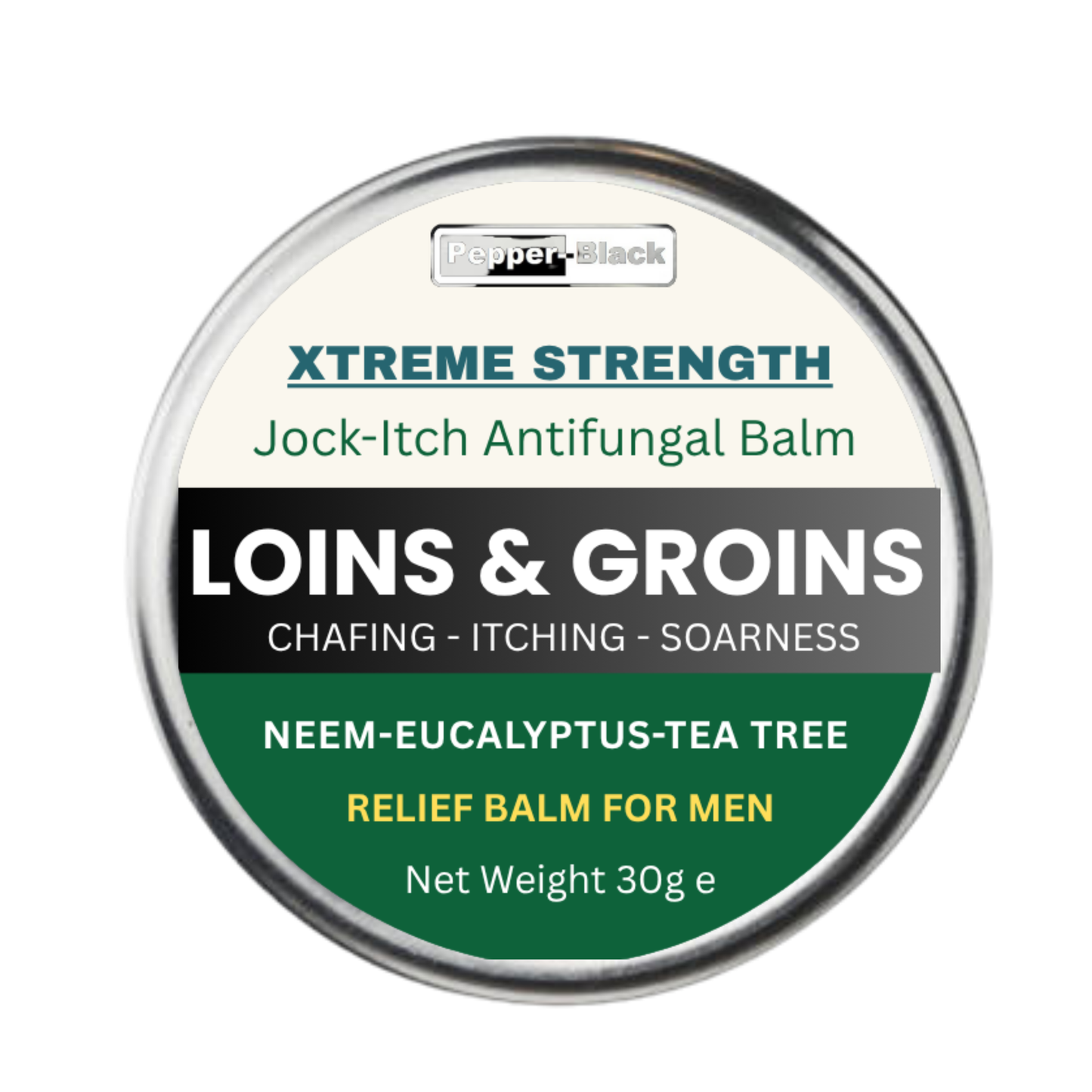 Loins & Groins Sports Antifungal Cream – Fast Relief for Jock Itch, Sweat Rash & Athlete’s Foot – 30/60g