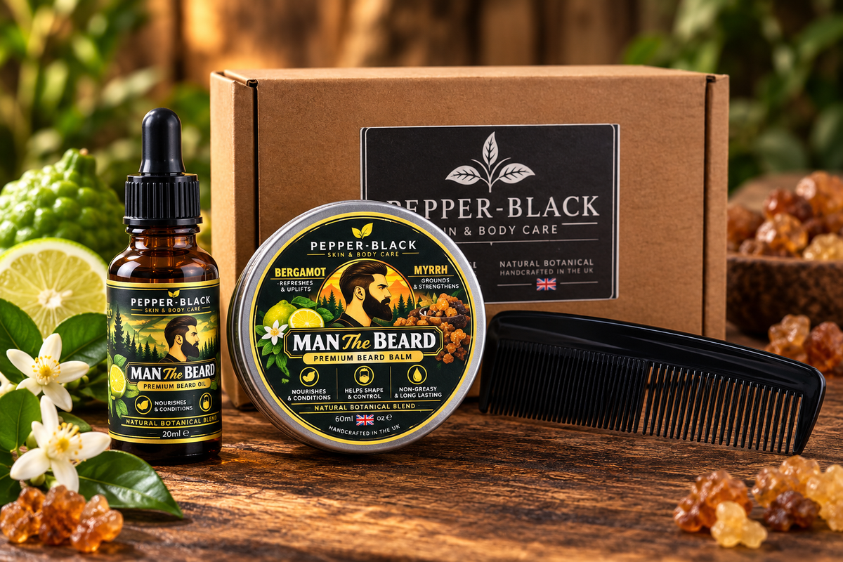 Bergamot & Myrrh Beard Balm - Grooming Kit