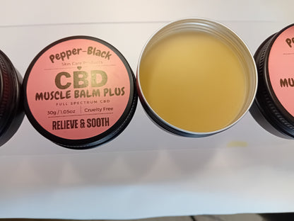 Pepper-Black's CBD Muscle Balm Plus 50ml & 30ml
