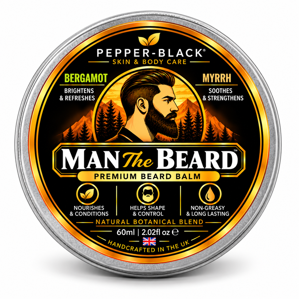 Bergamot & Myrrh Beard Balm – 60ml
