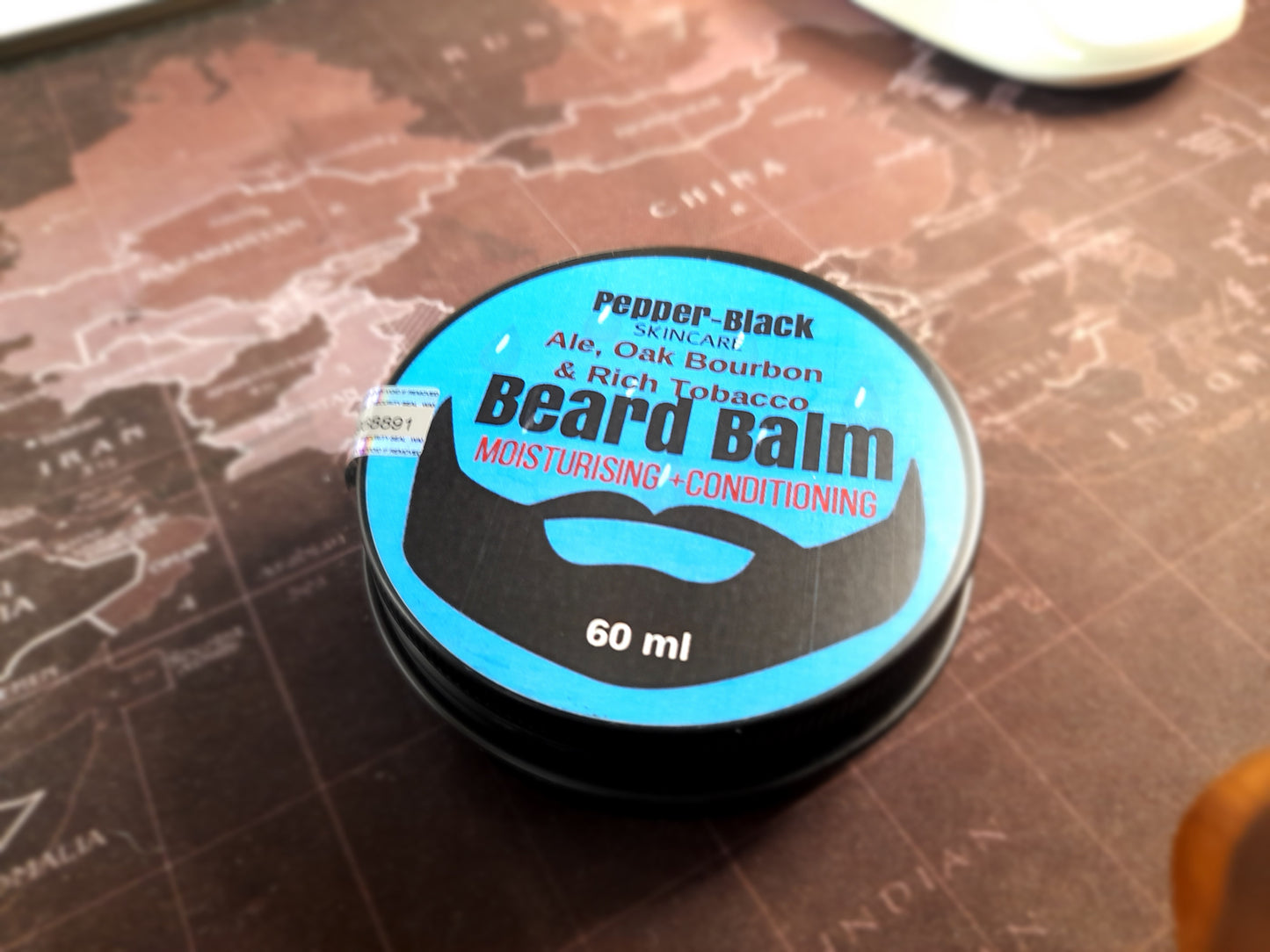 Ale, Oak Bourbon & Rich Tobacco - 100% Natural Beard Balm Sented Medium Hold Tame Facial Hair Conditioning