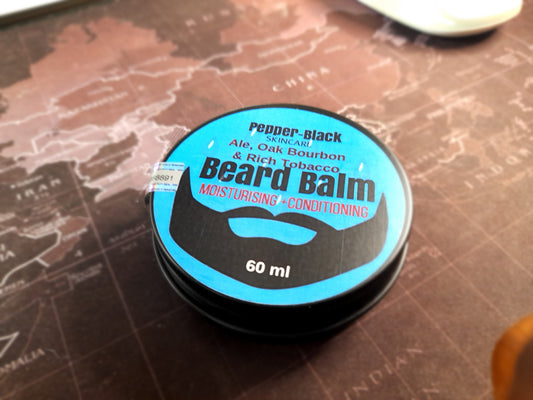 Ale, Oak Bourbon & Rich Tobacco - 100% Natural Beard Balm Sented Medium Hold Tame Facial Hair Conditioning