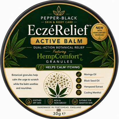 Pepper-Black EczéRelief Active Balm with HempComfort Technology for dry itchy skin
