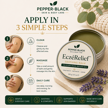 EczéRelief™ Eczema Balm – Soothes Itchy, Irritated Skin | Premium Cream 30