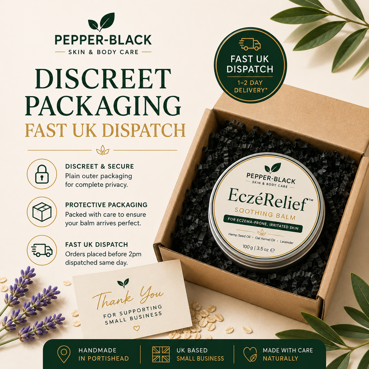 EczéRelief™ Eczema Balm – Soothes Itchy, Irritated Skin | Premium Cream 30