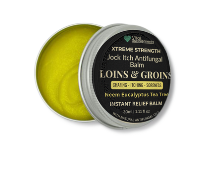 Loins & Groins Sports Antifungal Cream – Fast Relief for Jock Itch, Sweat Rash & Athlete’s Foot – 30/60g