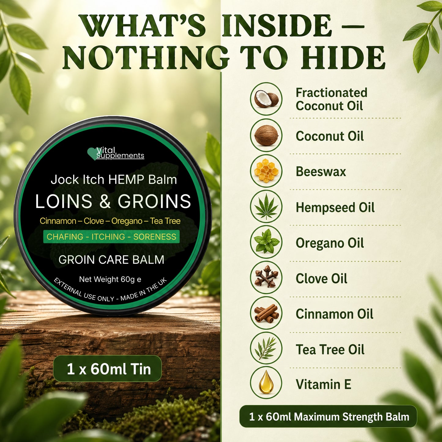 Loins & Groins™ Antifungal Jock Itch Balm
